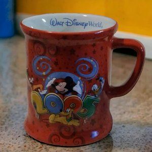 Y2K DISNEY 2005 3D "Where the Party Never Ends"  Ceramic Mug